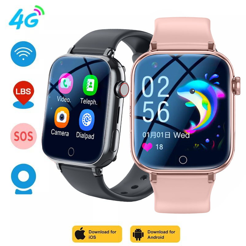 Smartwatch Watches Gift For Boys With Gps - 4G Smart Watch Kids LBS Location