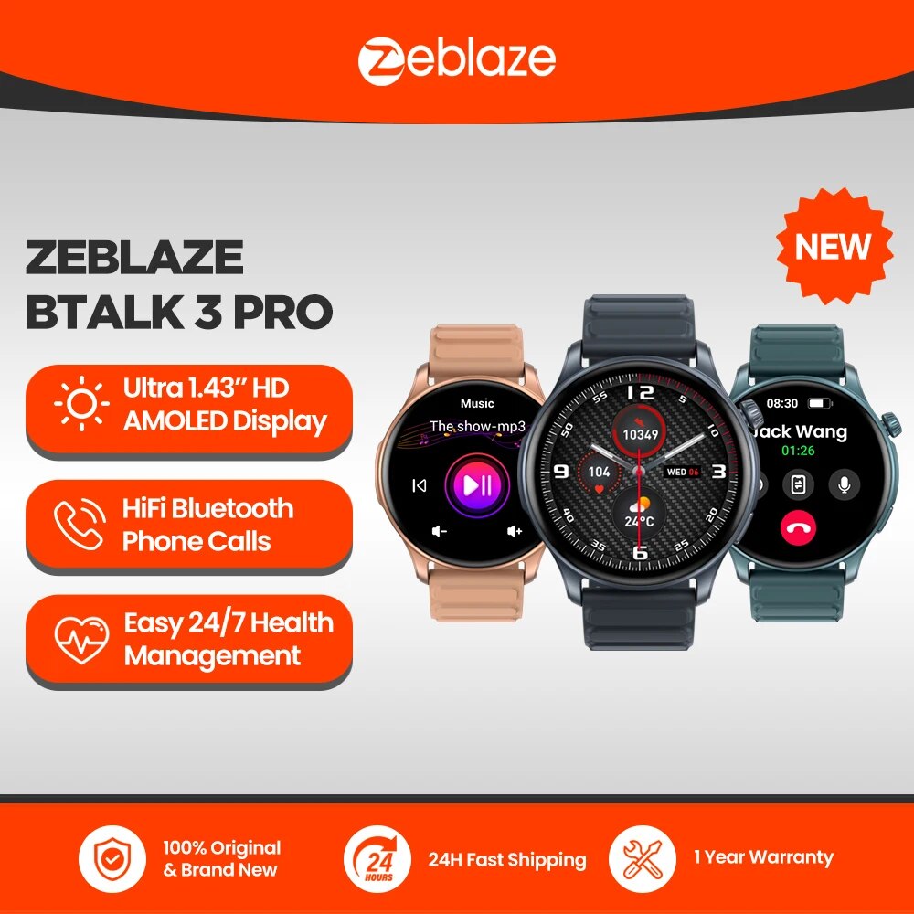 Watch Esim - New Zeblaze Btalk 3 PRO 1.43