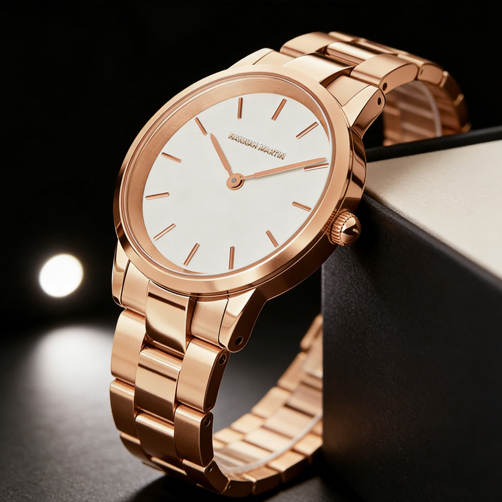 Anti-Magnetic Watch - Womens Watch Rose Gold Stainless Steel