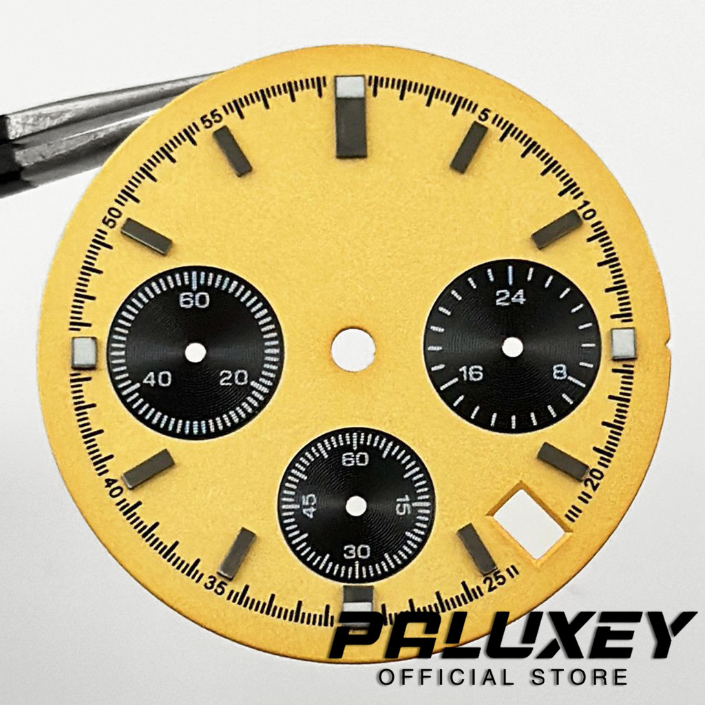 Luminous Dial Face - 30mm VK63 Sterile Golden Watch Dial