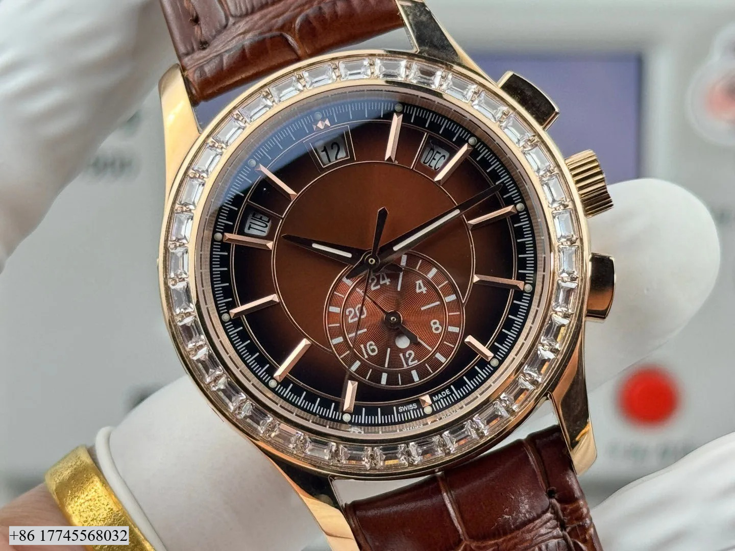 High-end Designer Style Busine - Leather Watch Strap 评论和价格