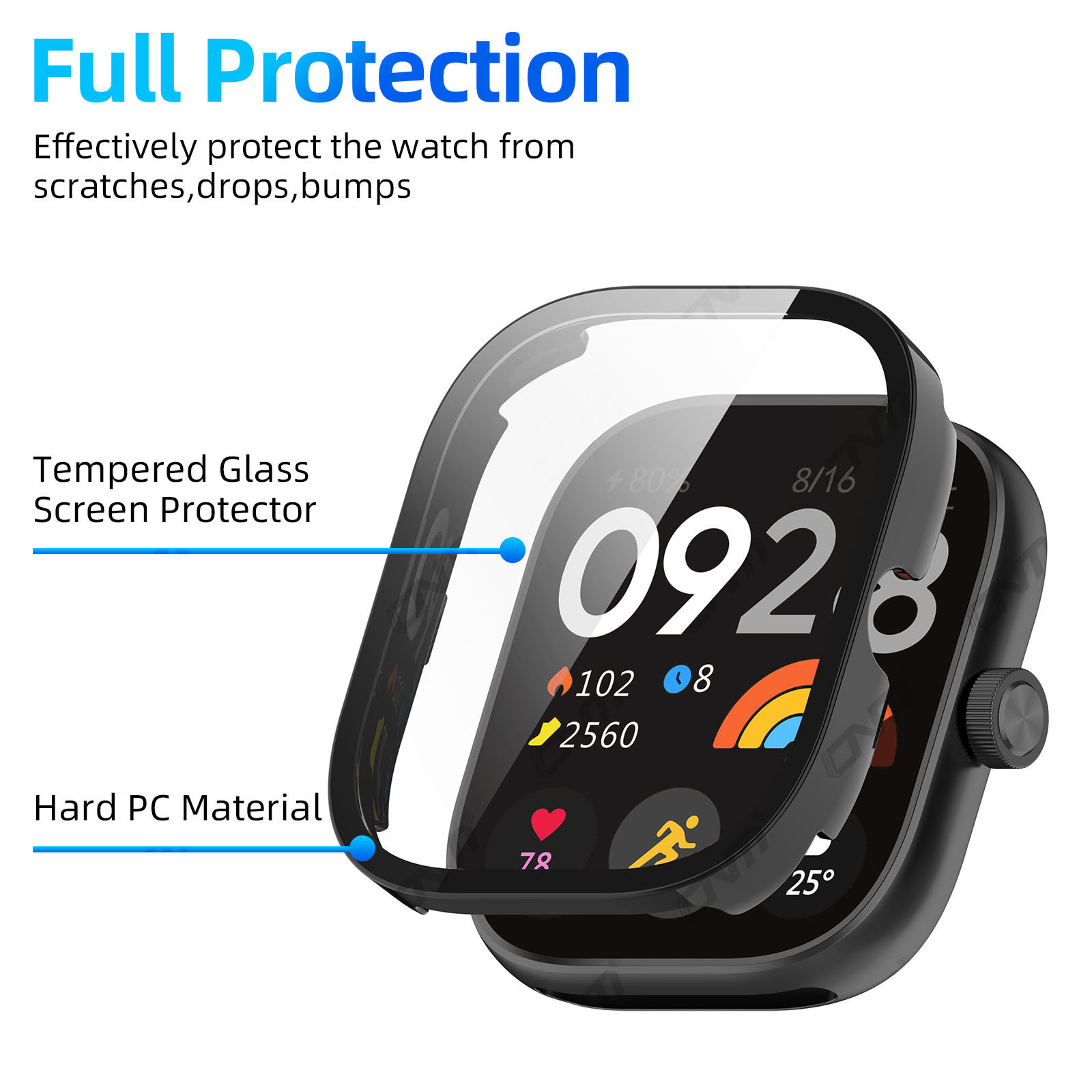 Glass+Case for Xiaomi Redmi Wa - Watch Redmi 评论和价格