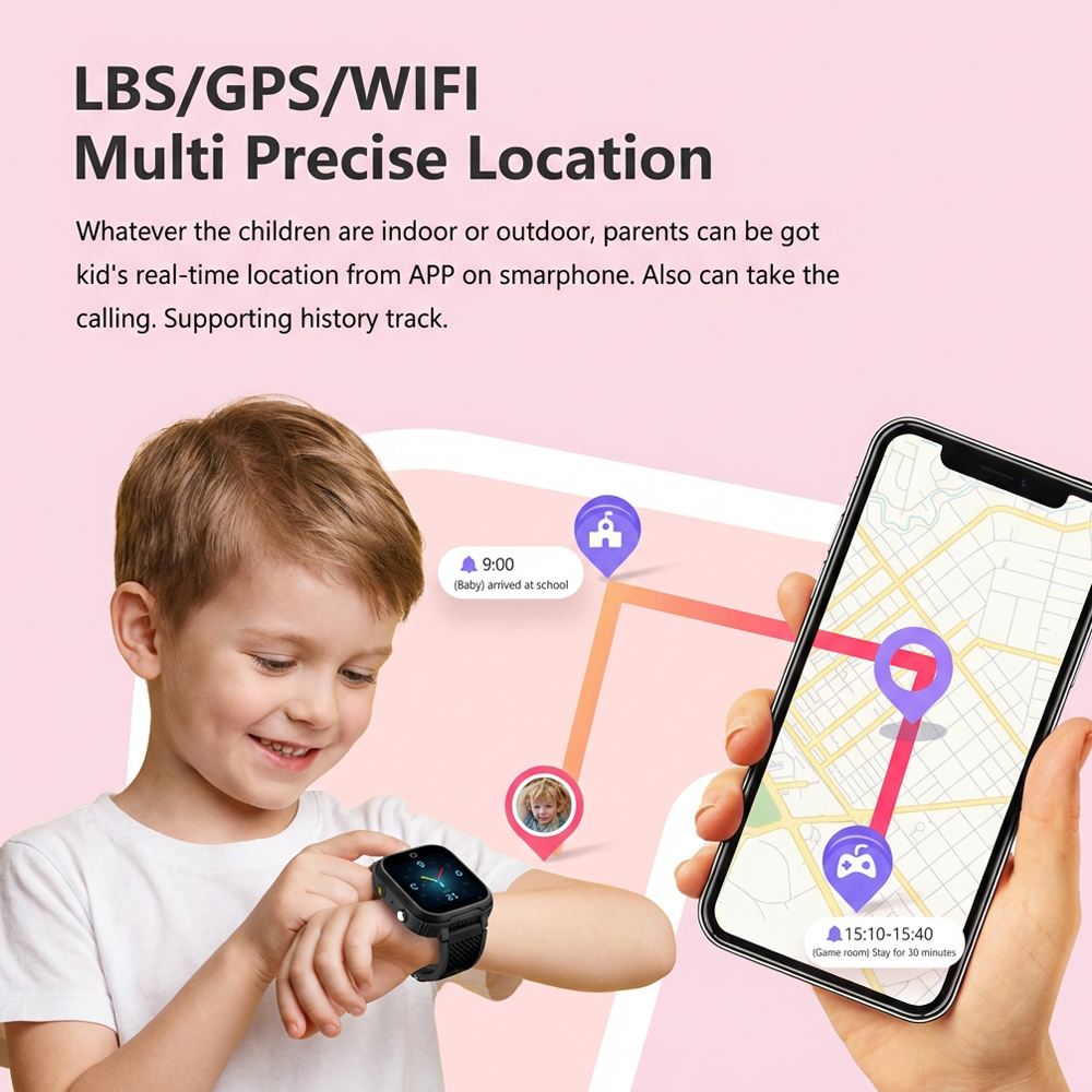 New Kids Smart Watch 4G LTE GP - Smartwatch Watches Gift For Boys With Gps 评论和价格