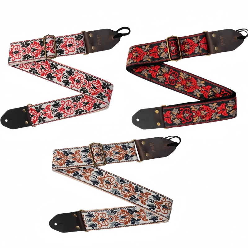 Miwayer Vintage Flowers Guitar - Leather Watch Strap 评论和价格
