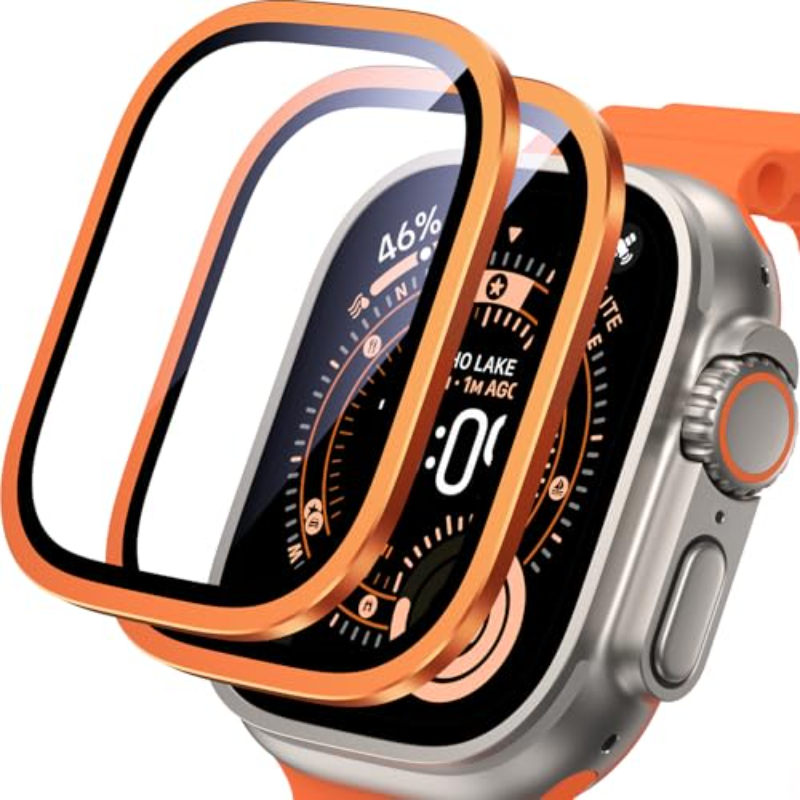 2PCS HD Metal Tempered Glass F - Smartwatch Watches For Men 评论和价格