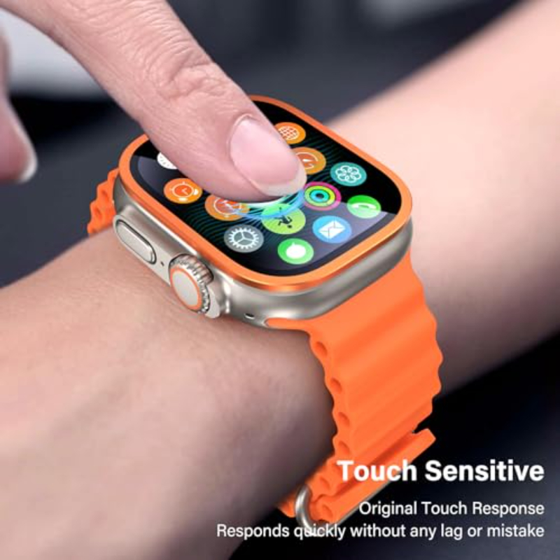 2PCS HD Metal Tempered Glass F - Smartwatch Watches For Men 评论和价格