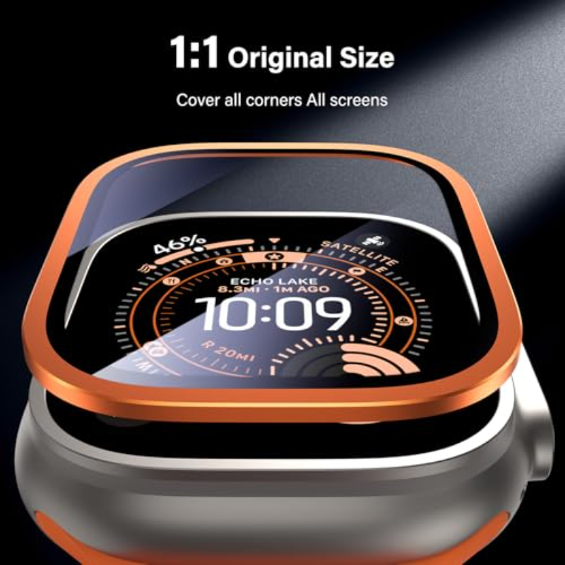 2PCS HD Metal Tempered Glass F - Smartwatch Watches For Men 评论和价格