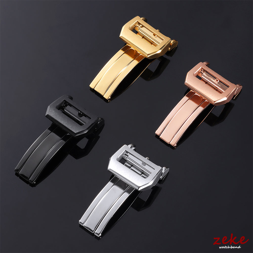 Silver Gold Black Rose Stainle - Leather Watch Strap 评论和价格