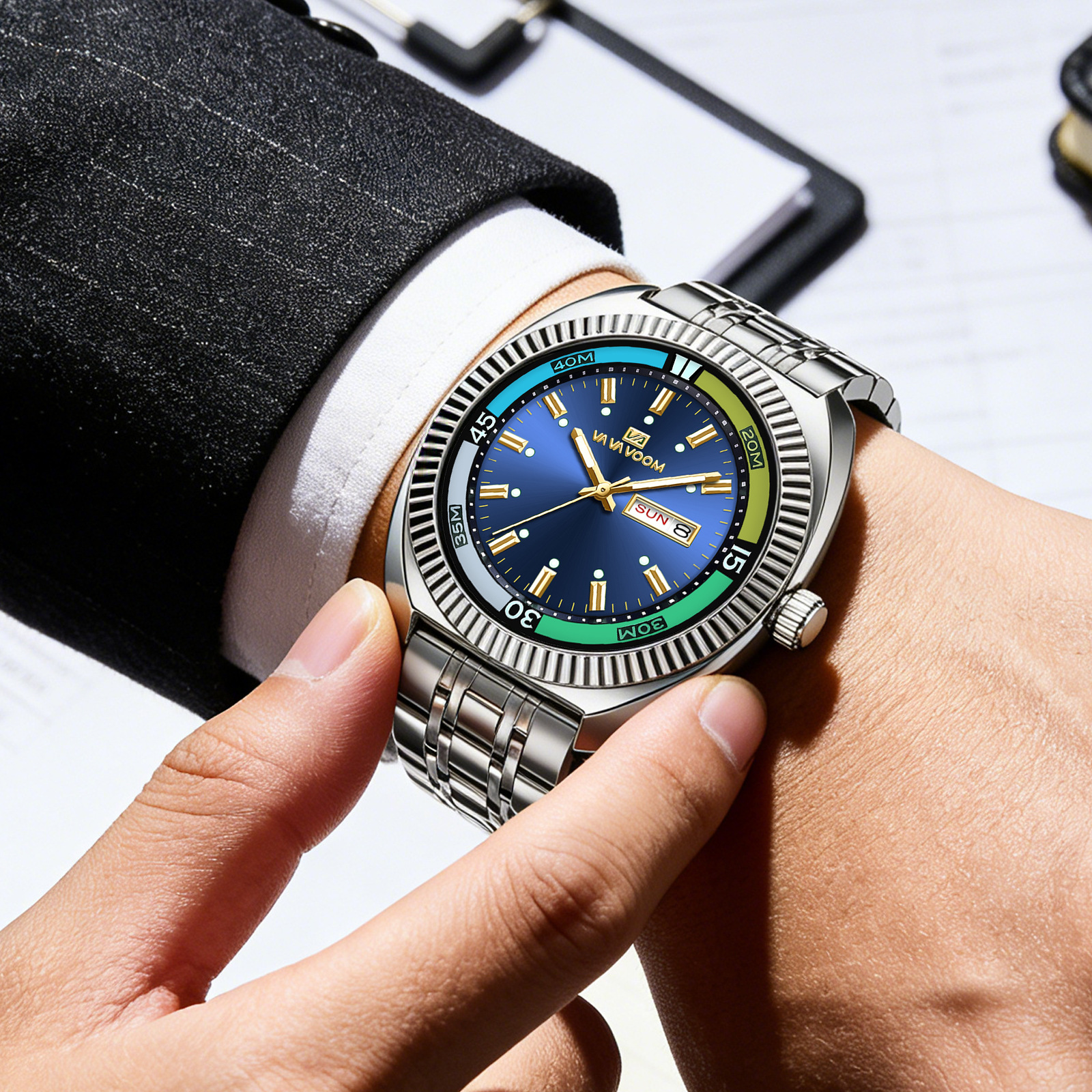 New Gear Ring Steel Strip Watc - Smartwatch Ring Watches 评论和价格