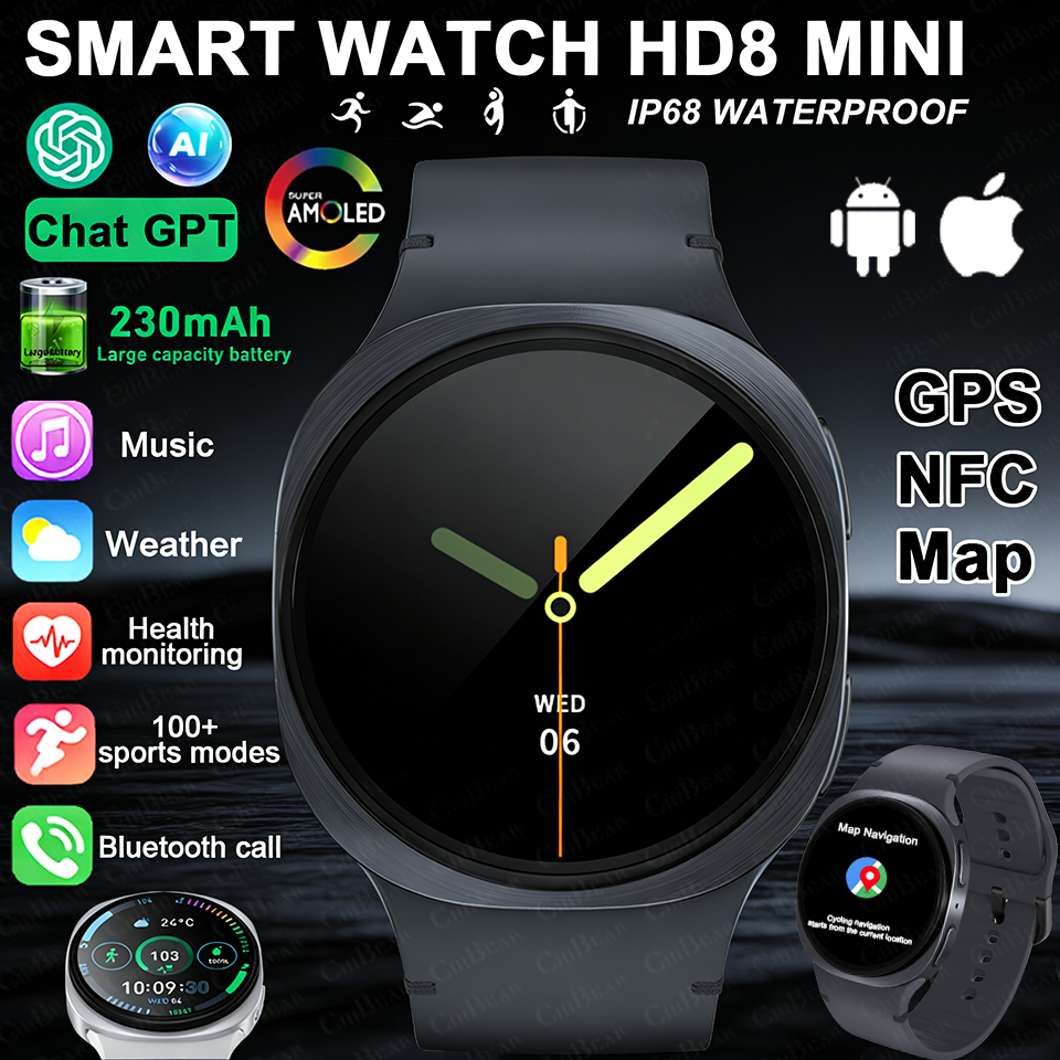 2026 New Watches 8 Mini GPS Tr - Smartwatch Watches For Men With Gps 评论和价格