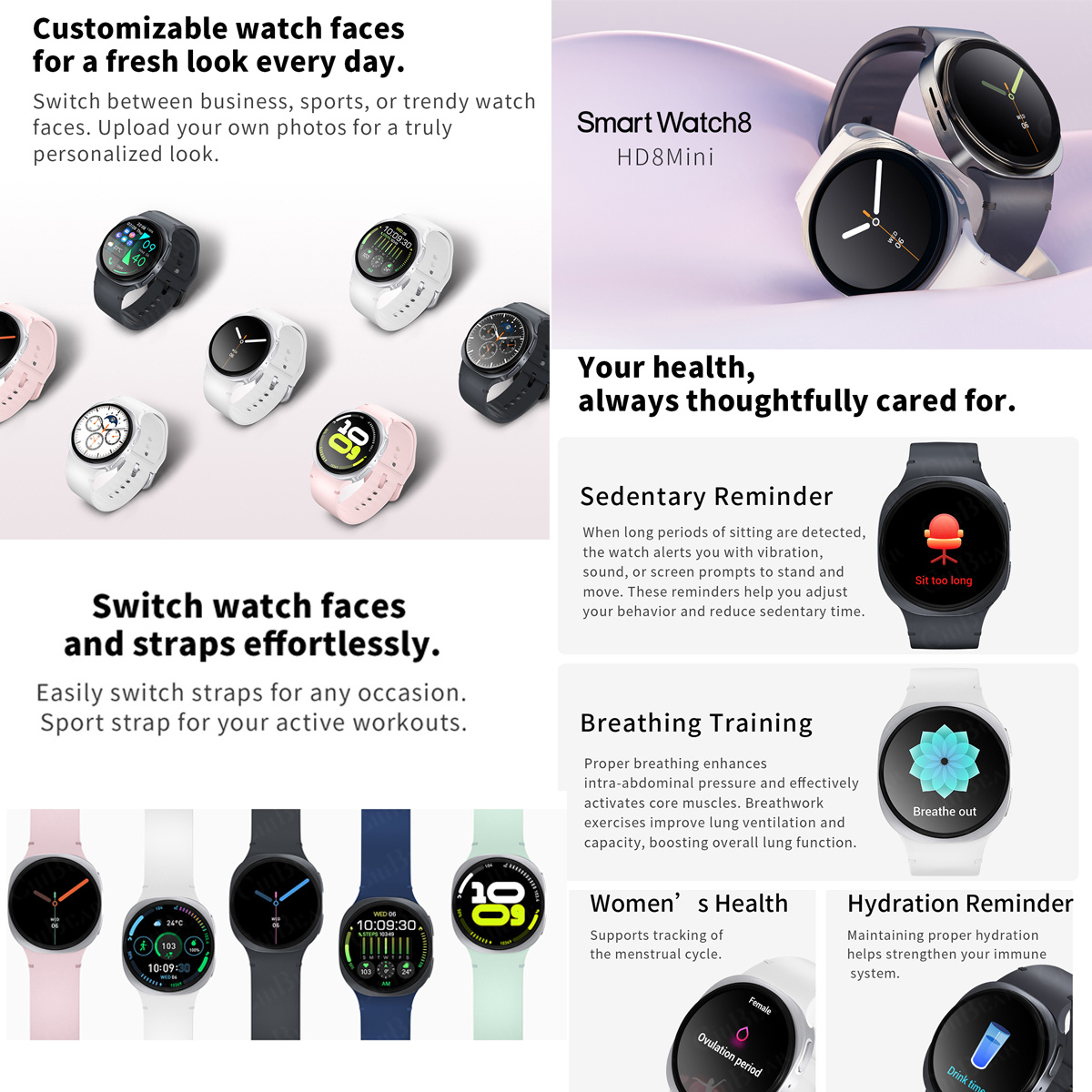 2026 New Watches 8 Mini GPS Tr - Smartwatch Watches For Men With Gps 评论和价格