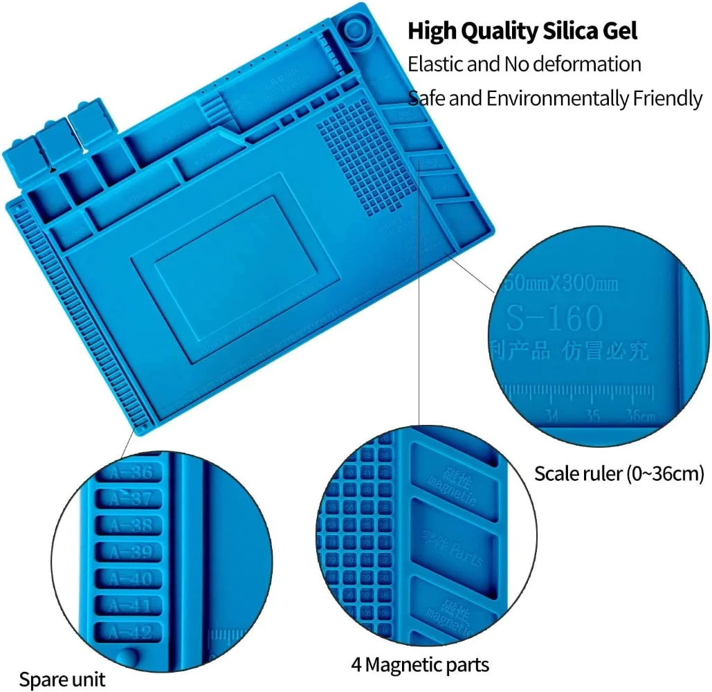 Soldering Station Mat Silicone - Anti-Magnetic Watch 评论和价格