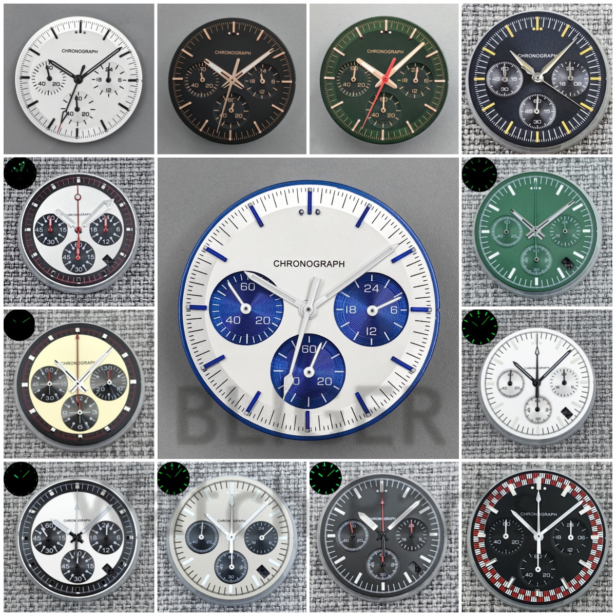 VK63 Luminous Dial 31.5mm Moon - Luminous Dial Face 评论和价格