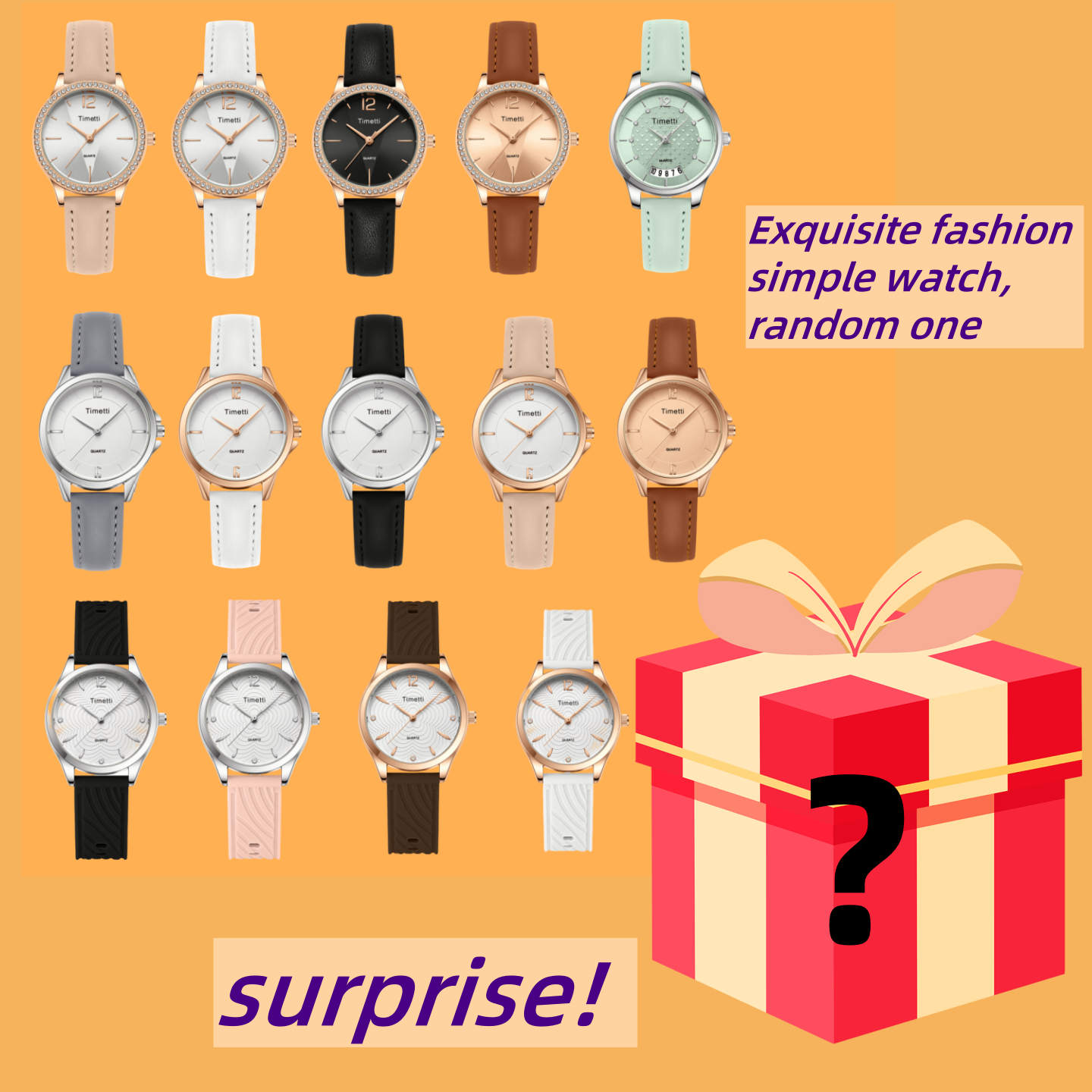 Surprise Mysterious Watch Blin - Leather Watch Strap 评论和价格