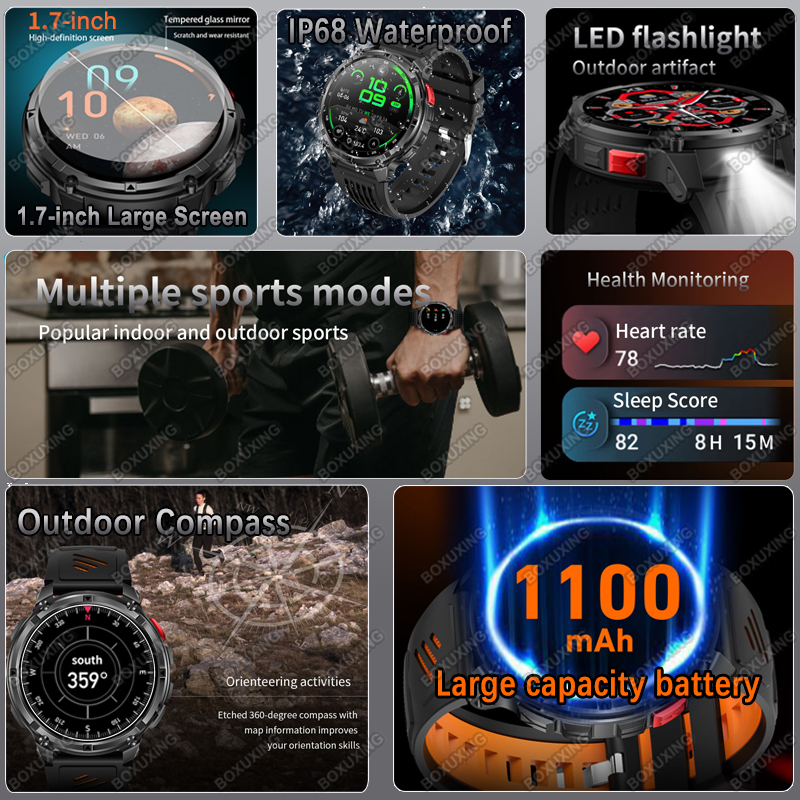 2026 New Military Stratos 4 Ul - Smartwatch Watches For Men With Gps 评论和价格