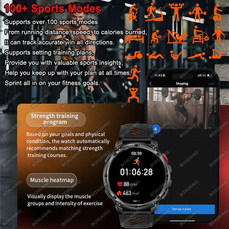 2026 New Military Stratos 4 Ul - Smartwatch Watches For Men With Gps 评论和价格