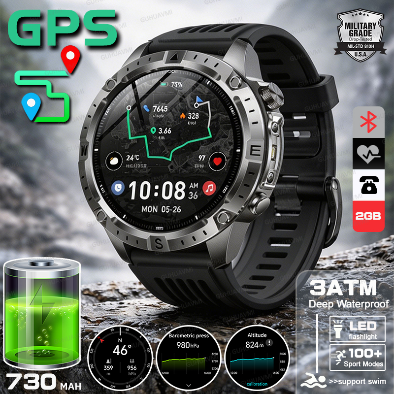 2026New Outdoor Military GPS N - Smartwatch Watches For Men With Gps 评论和价格