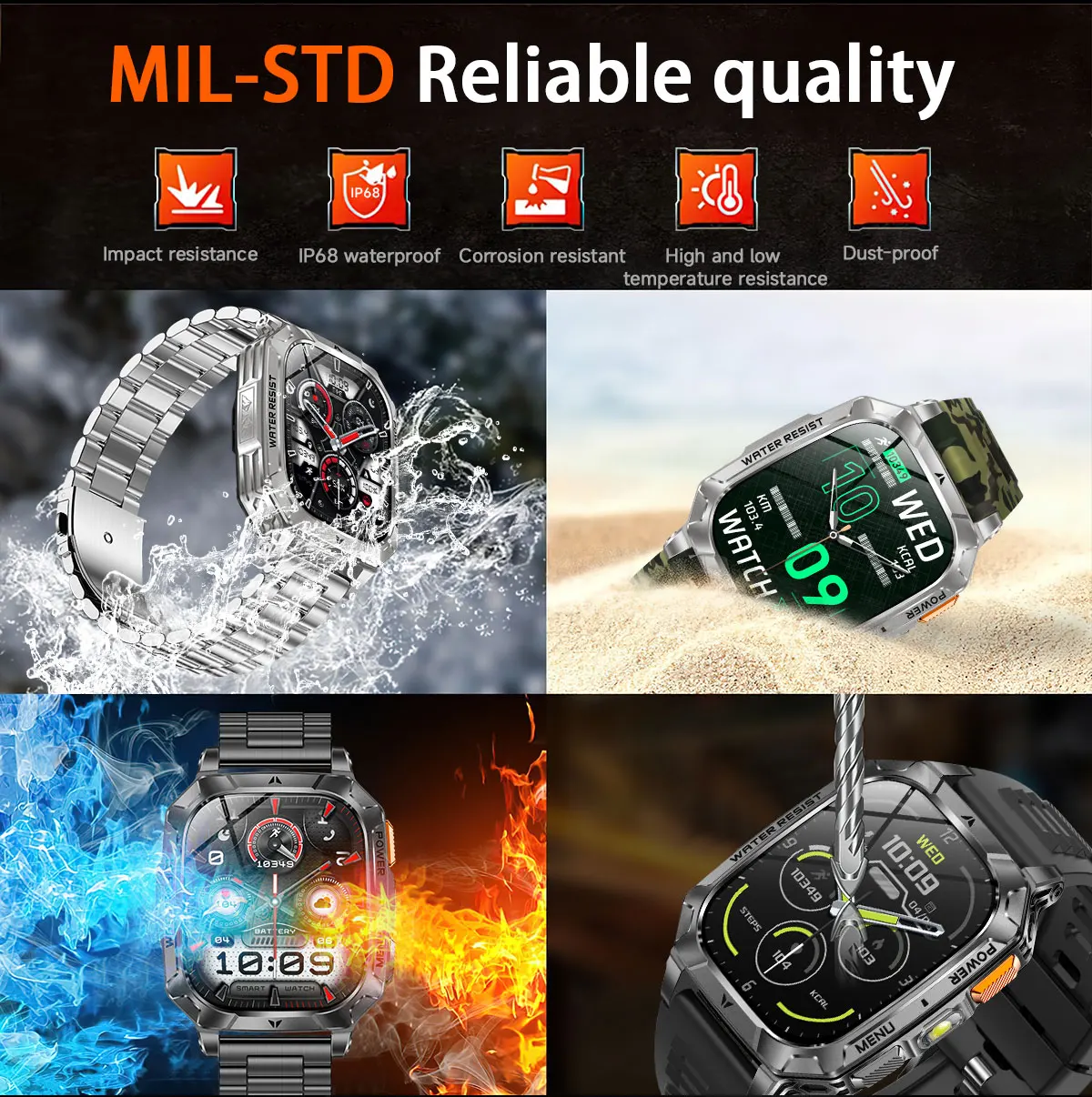 2026 New Built-in 1400mAh Supe - Smartwatch Watches For Men With Gps 评论和价格