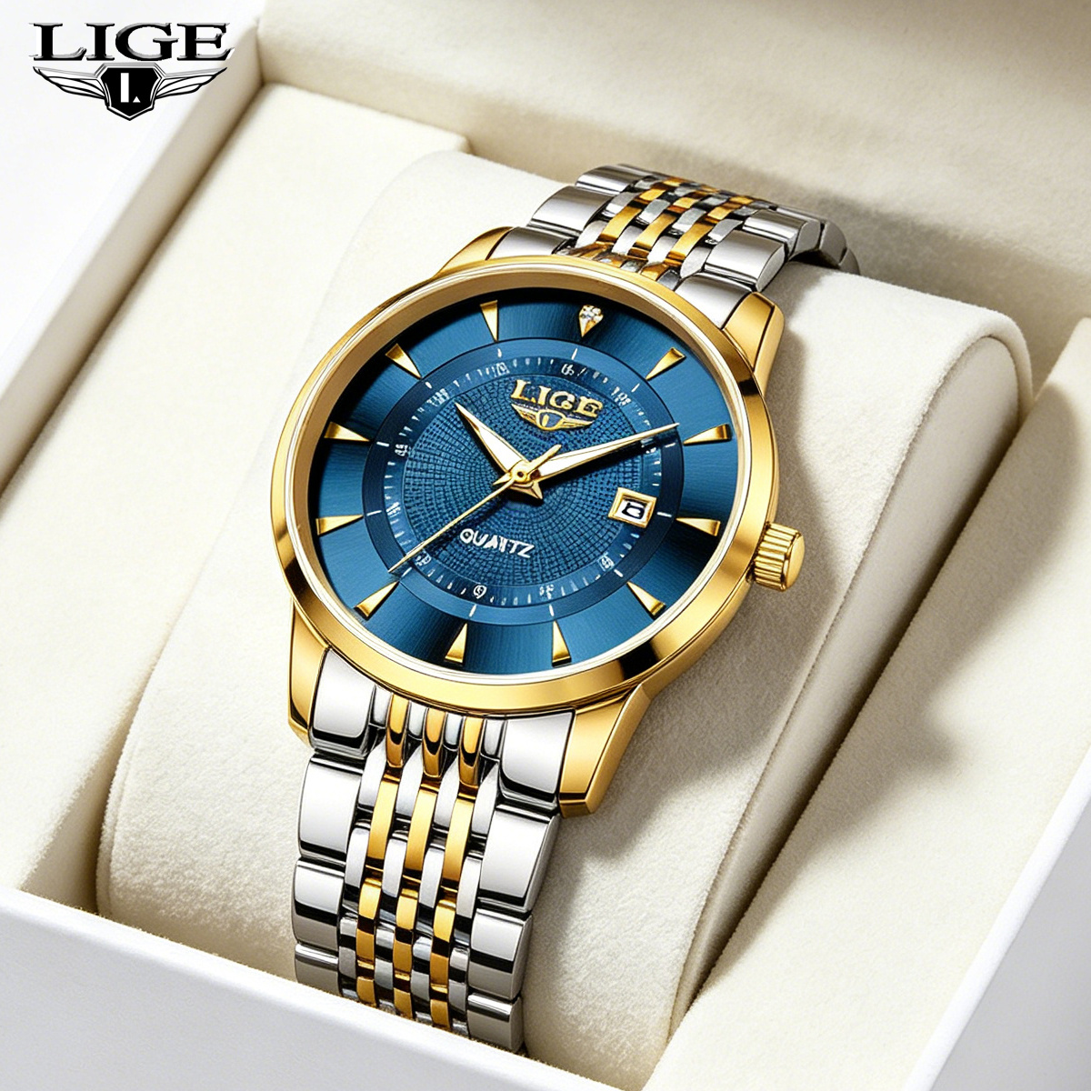 LIGE New 2025 Luxury Man Watch - Anti-Magnetic Watch 评论和价格