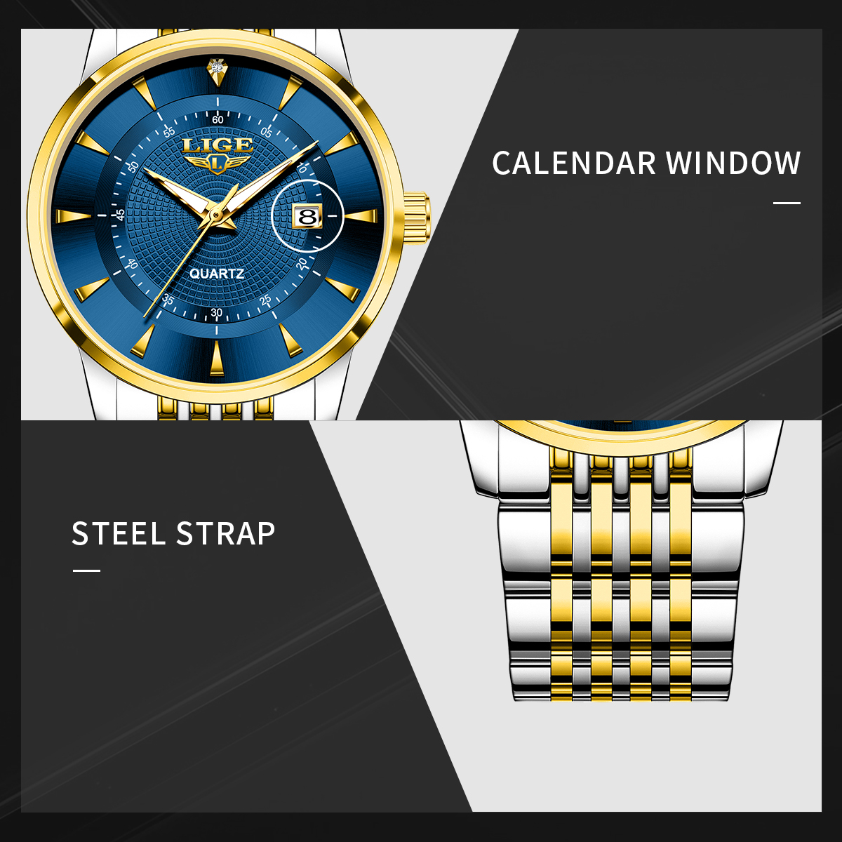 LIGE New 2025 Luxury Man Watch - Anti-Magnetic Watch 评论和价格