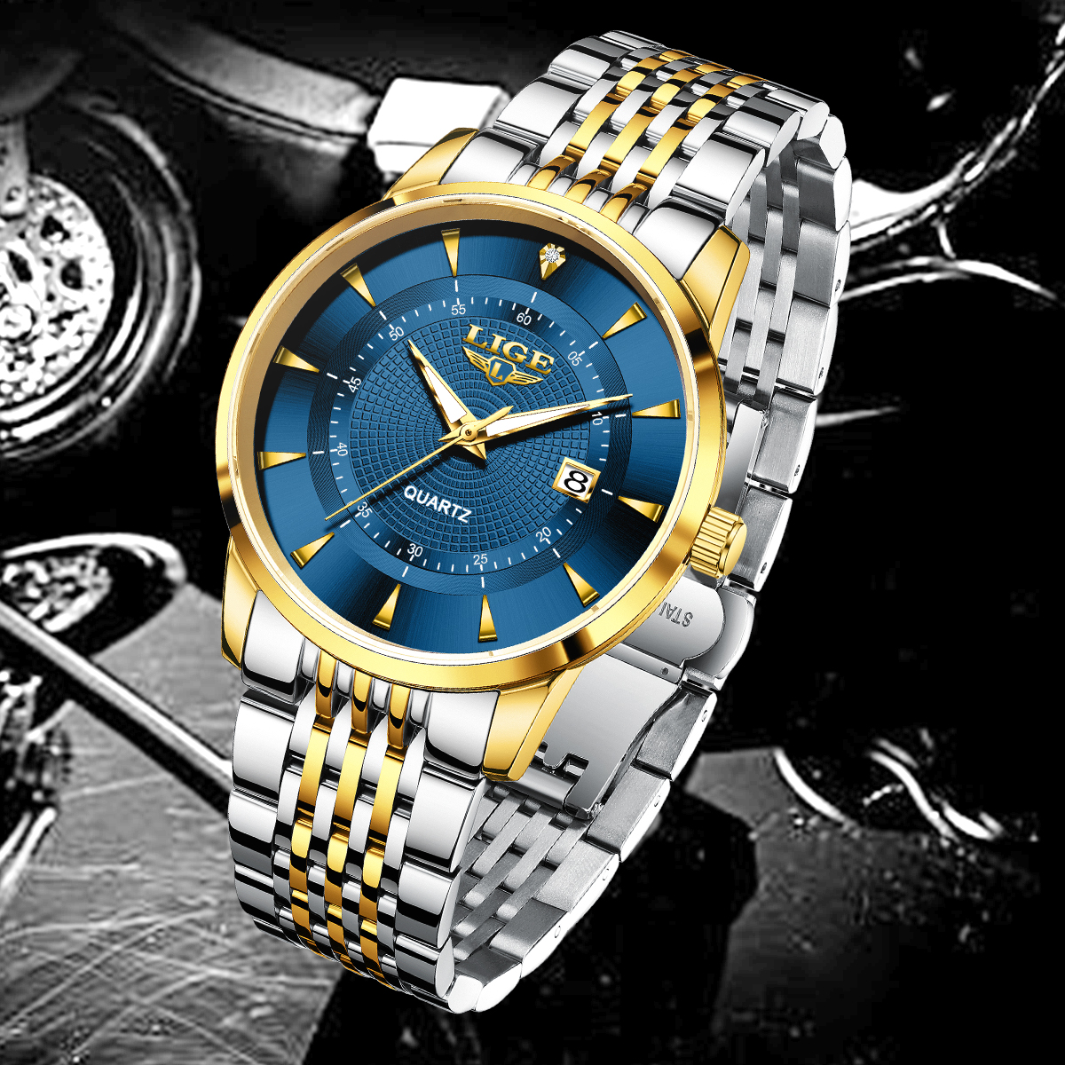 LIGE New 2025 Luxury Man Watch - Anti-Magnetic Watch 评论和价格