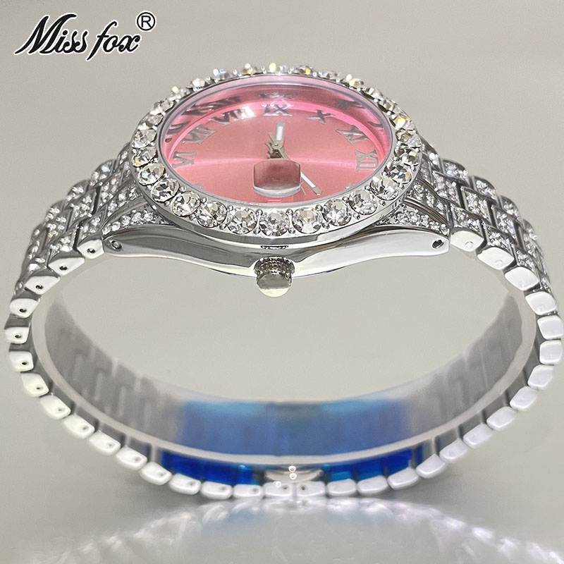 Iced Out Watch Women Fashion R - Anti-Magnetic Watch 评论和价格