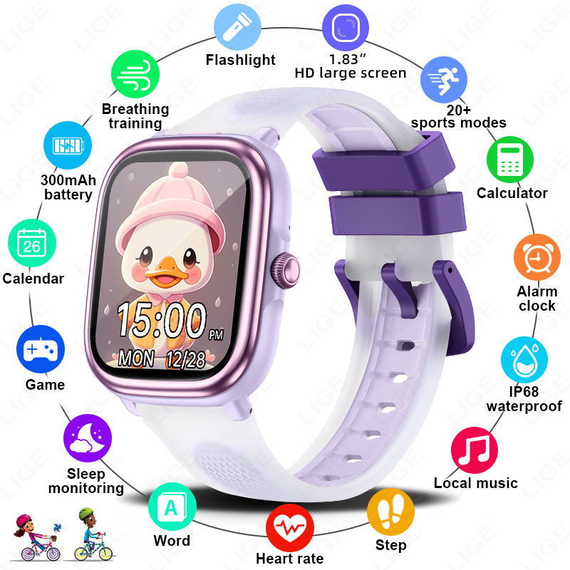 LIGE 2026 New Children Learnin - Smartwatch Watches For Kid Boy Waterproof 评论和价格