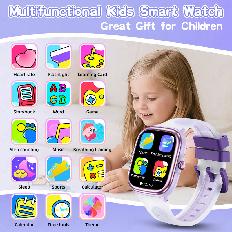 LIGE 2026 New Children Learnin - Smartwatch Watches For Kid Boy Waterproof 评论和价格