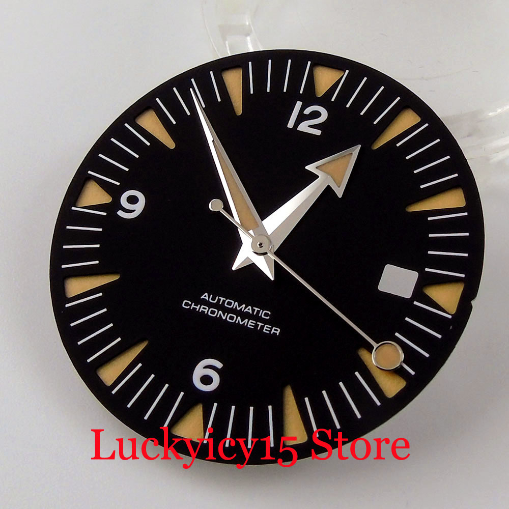 31mm Sandwich Dark blue Black  - Luminous Dial Face 评论和价格