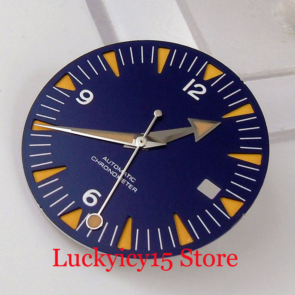 31mm Sandwich Dark blue Black  - Luminous Dial Face 评论和价格