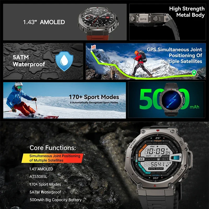2026 New Military DM58 GPS Sma - Smartwatch Watches For Men With Gps 评论和价格