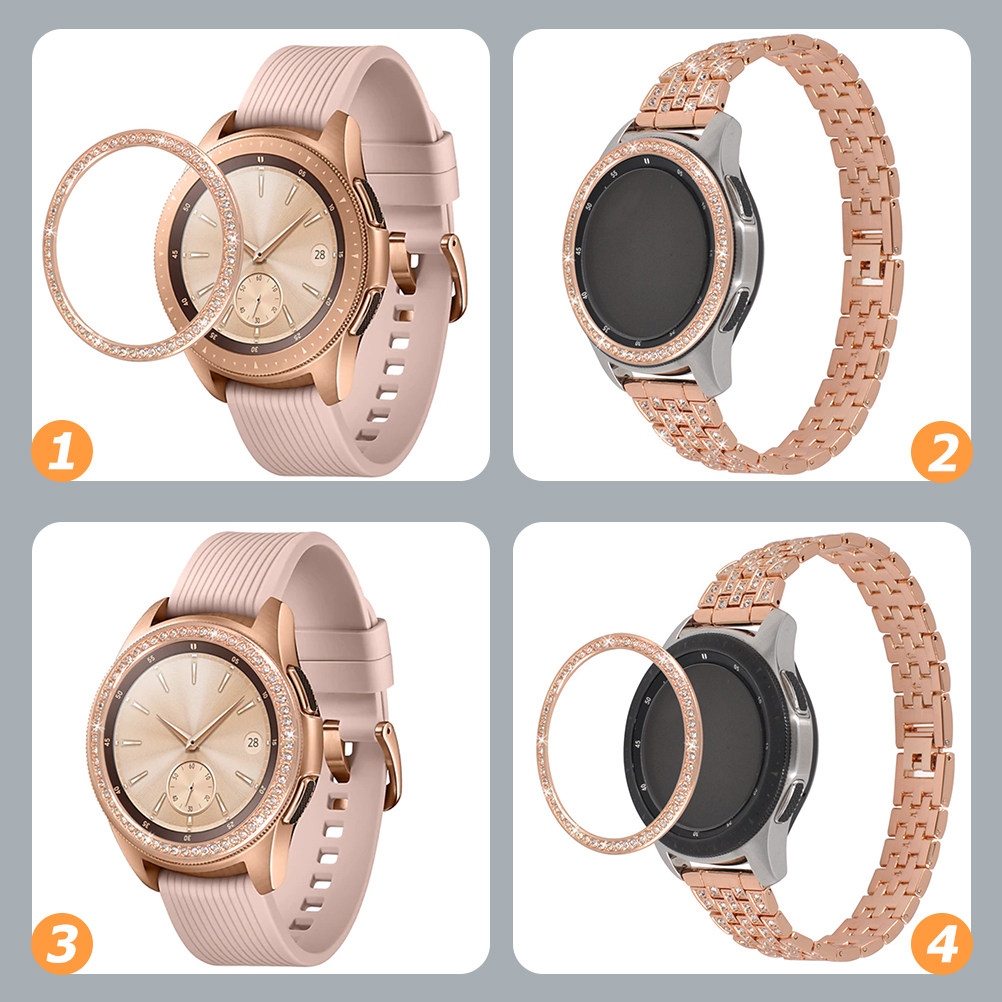 Shiny Metal Bling Watch Bezel  - Smartwatch Ring Watches 评论和价格