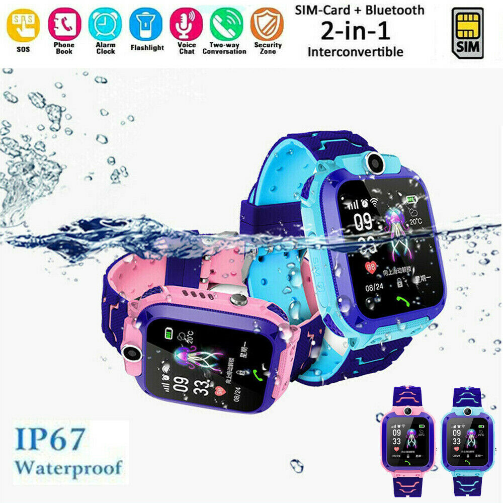 Q12 Kids Smart Watch 2G SOS Ca - Smartwatch Watches For Kid Boy Waterproof 评论和价格