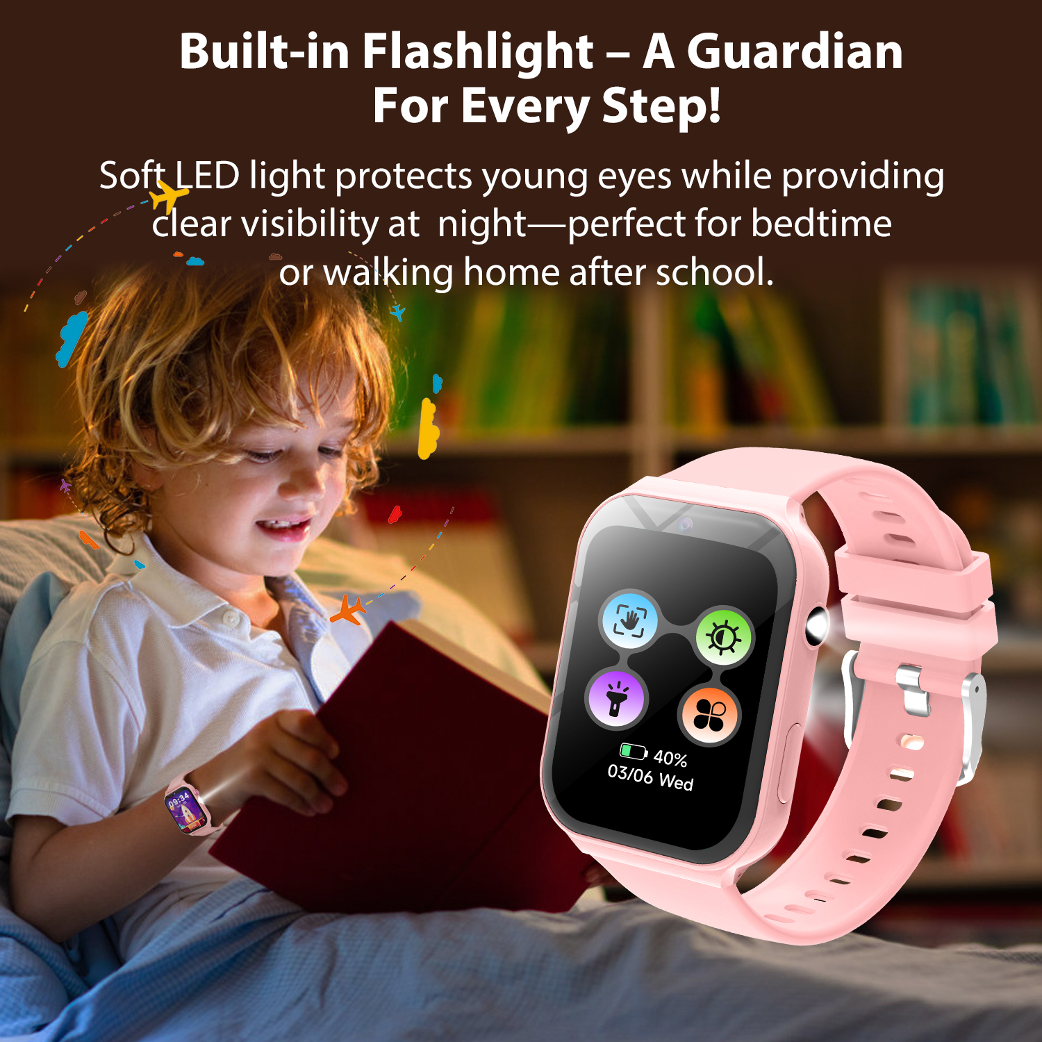 Study Partners for Kids HD Cam - Smartwatch Watches For Kid Boy Waterproof 评论和价格