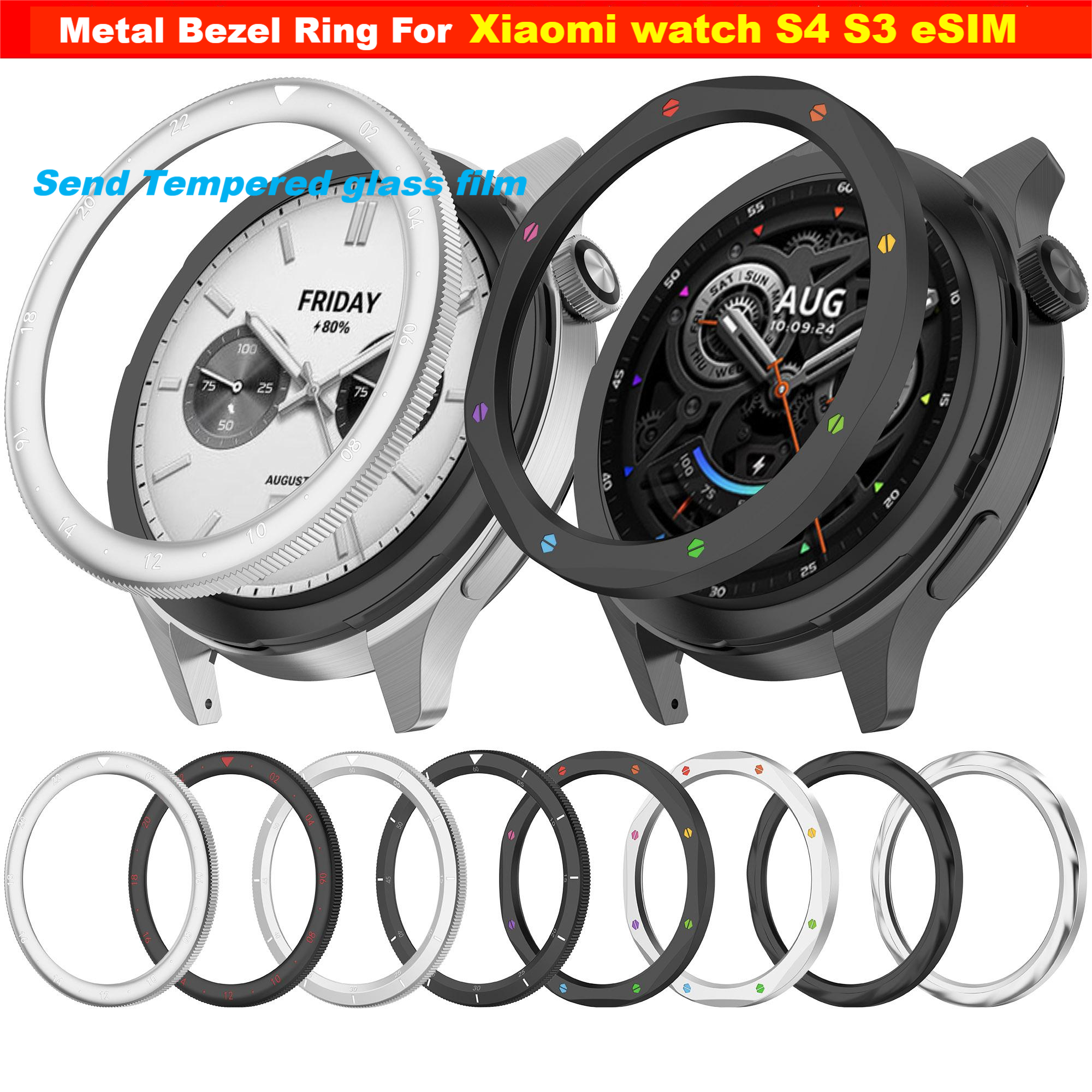 Metal Bezel Ring For Xiaomi Wa - Watch Esim 评论和价格