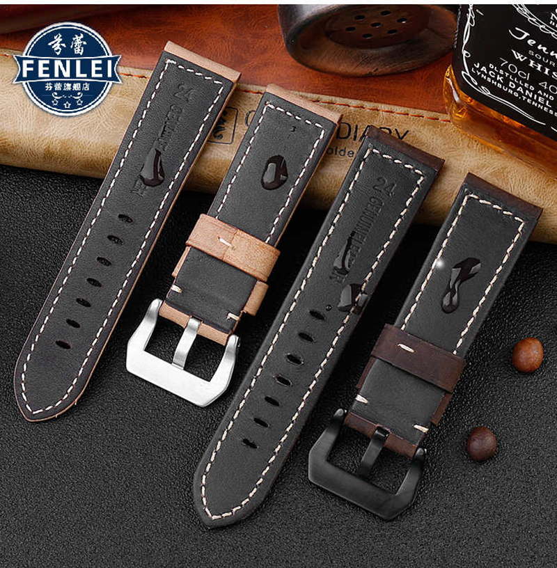 DIY XL extended lenght 135mm 1 - Leather Watch Strap 评论和价格