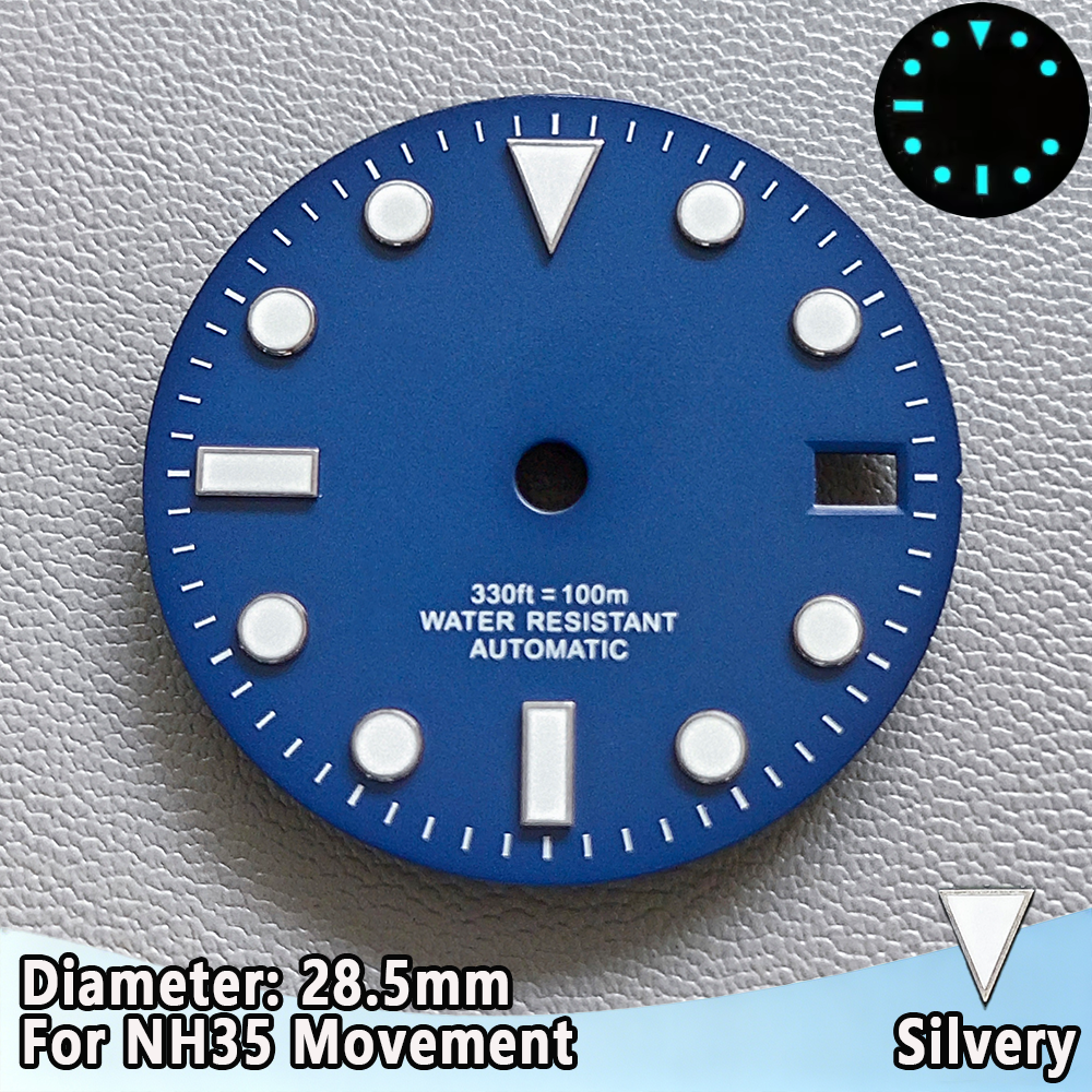 NH35 SUB Dial 28.5mm Enamel Su - Luminous Dial Face 评论和价格