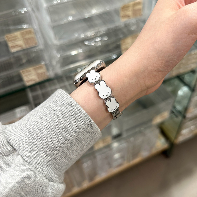Miffy Rabbit Leather Watch Ban - Leather Watch Strap 评论和价格
