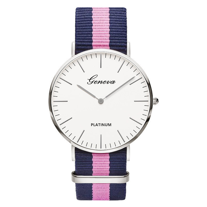 Classic Fashion Stripe Nylon B - Smartwatch Branded Watches For Women 评论和价格