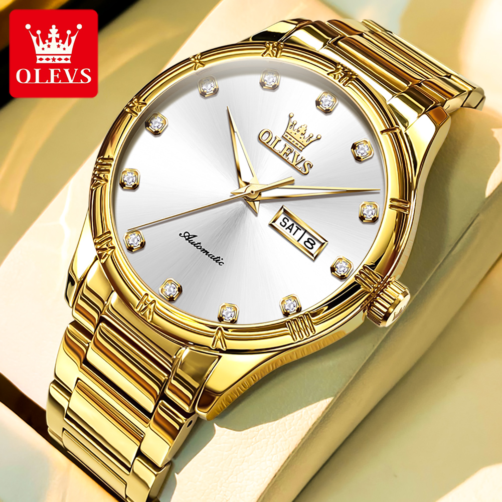 OLEVS Men's Watches Luxury Cas - Anti-Magnetic Watch 评论和价格
