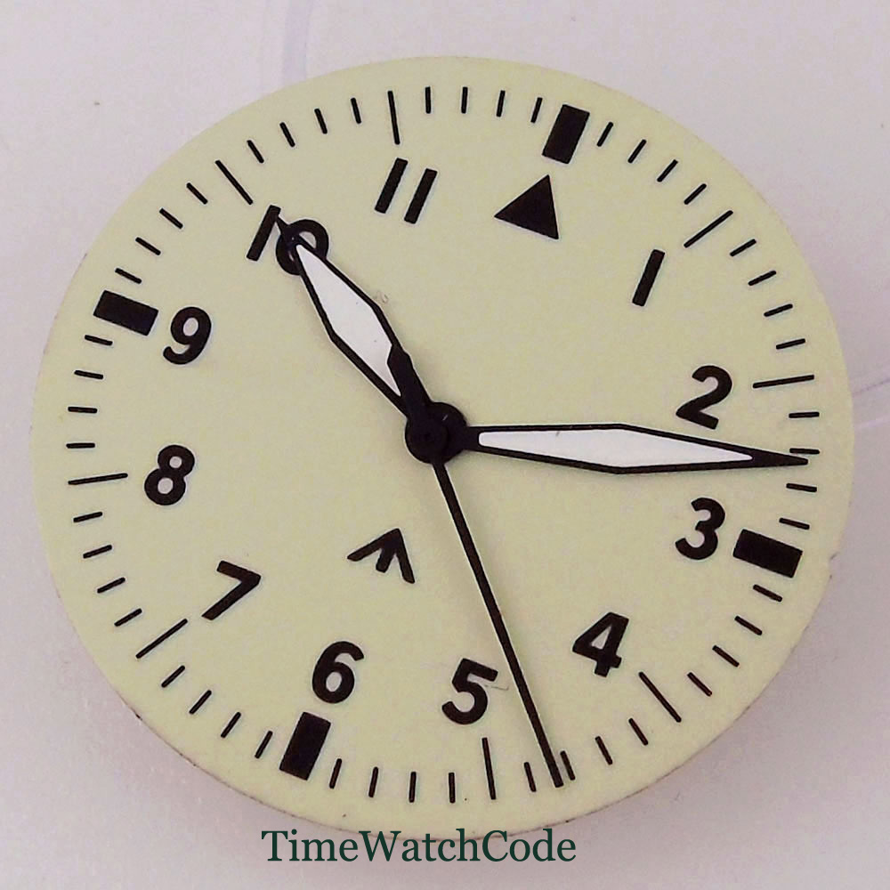 29mm Watch Dial Face with Hand - Luminous Dial Face 评论和价格