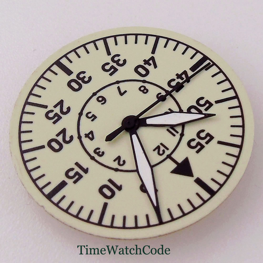 29mm Watch Dial Face with Hand - Luminous Dial Face 评论和价格