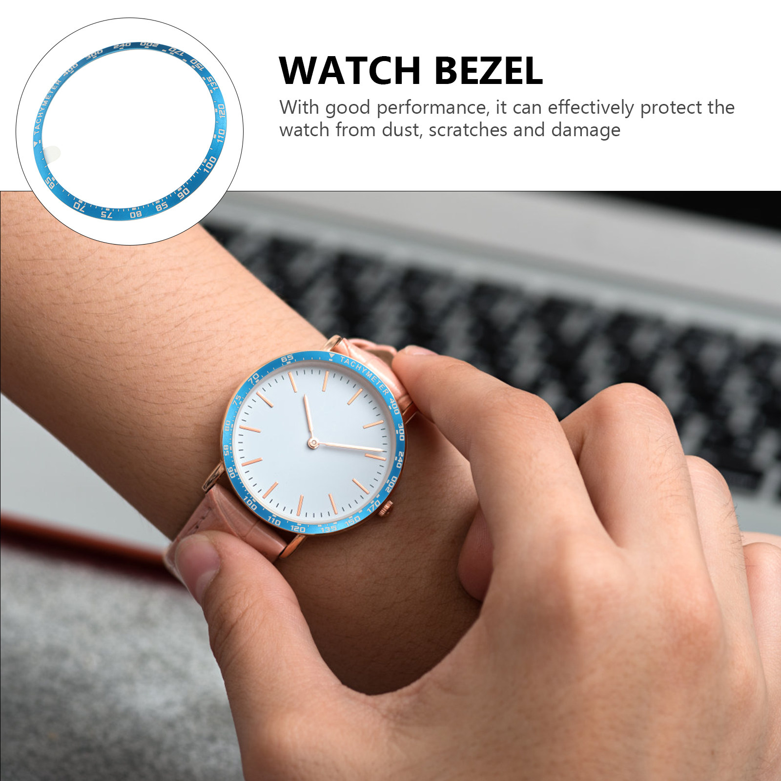1Pcs Premium Alloy Watch Bezel - Smartwatch Ring Watches 评论和价格