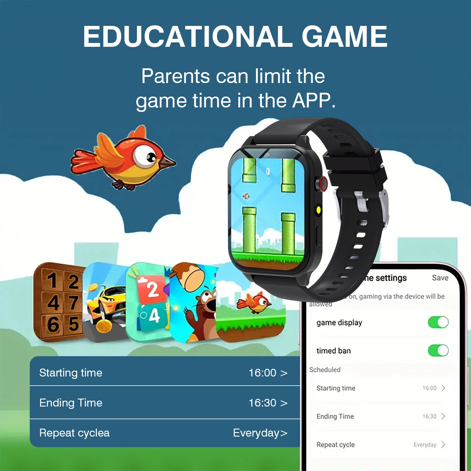 Kids′s Smart Watch 18 Games Ca - Smartwatch Watches For Kid Boy Waterproof 评论和价格