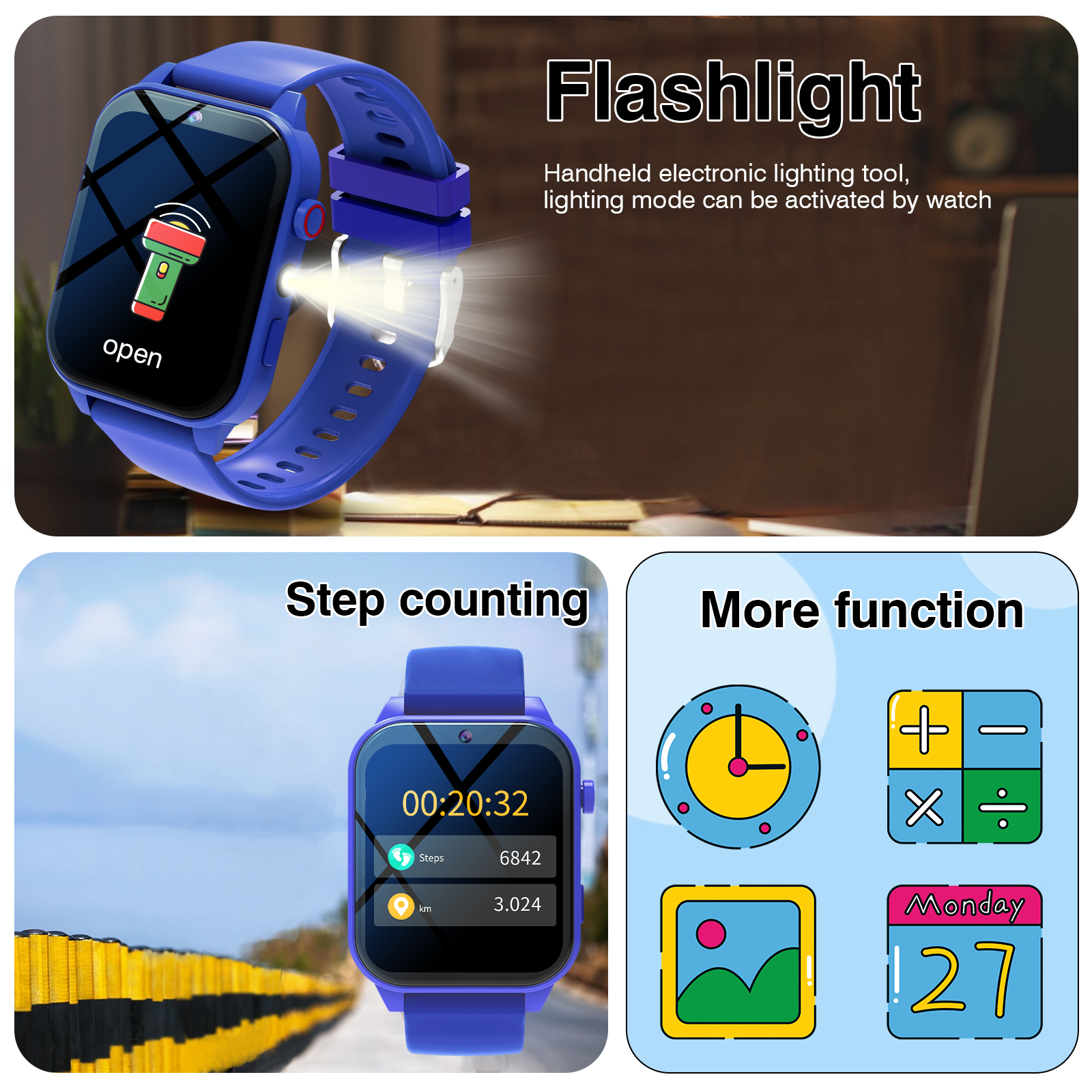 Kids′s Smart Watch 18 Games Ca - Smartwatch Watches For Kid Boy Waterproof 评论和价格