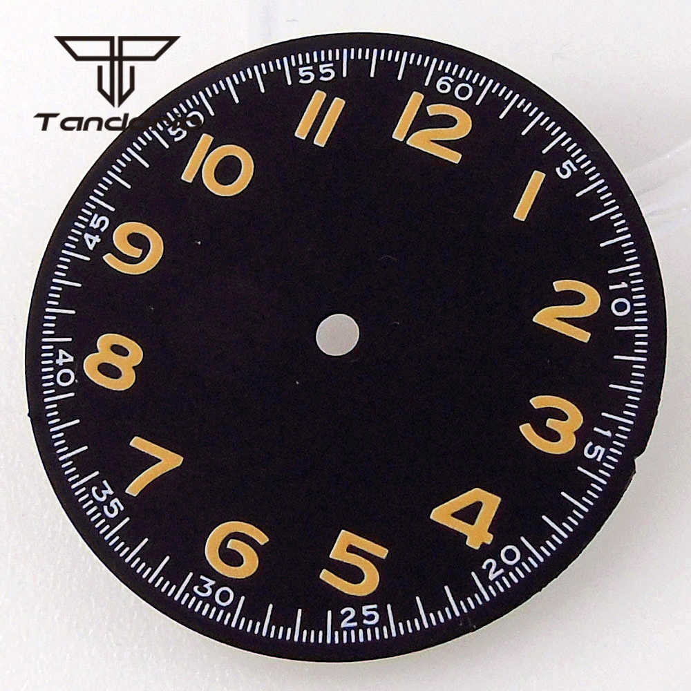 29mm Black Watch Dial Face Ara - Luminous Dial Face 评论和价格