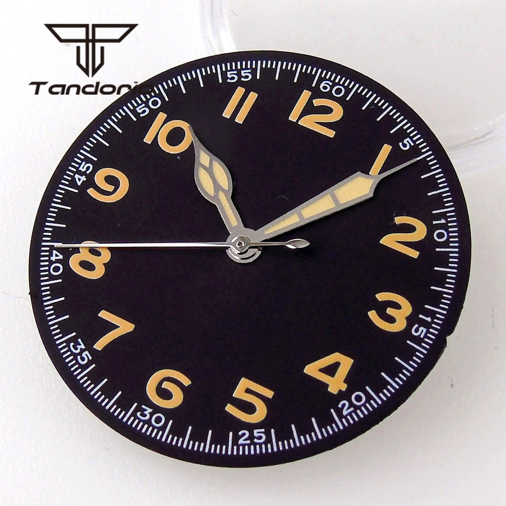 29mm Black Watch Dial Face Ara - Luminous Dial Face 评论和价格