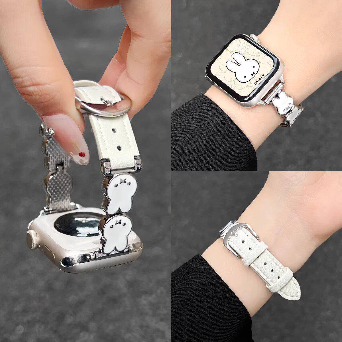 Anime New Style Genuine Leathe - Leather Watch Strap 评论和价格