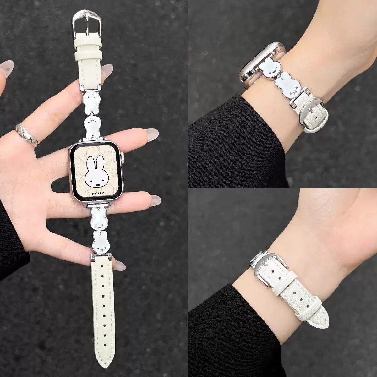 Anime New Style Genuine Leathe - Leather Watch Strap 评论和价格