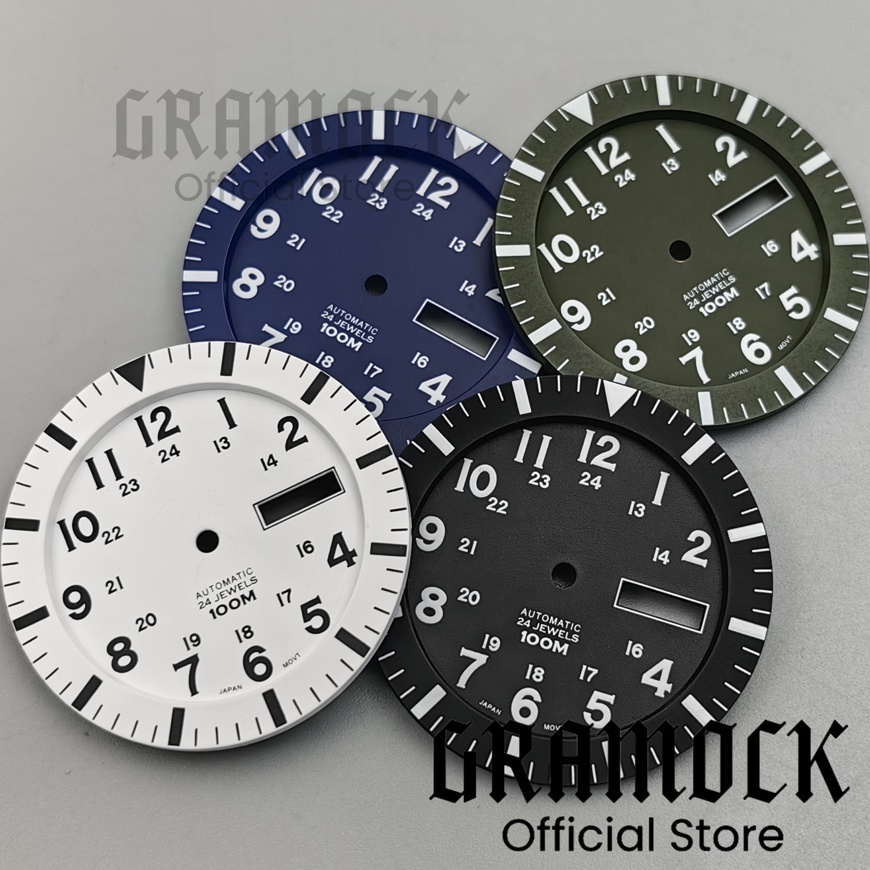 Gramock Vintage NH36 Face 34.3 - Luminous Dial Face 评论和价格